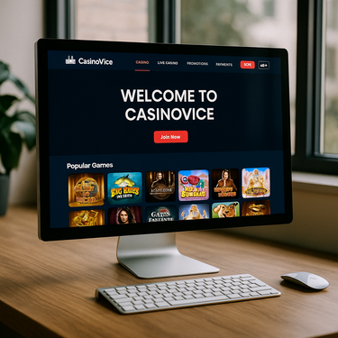 CasinoVice - Desktop Interface Design - Intuïtief Platform